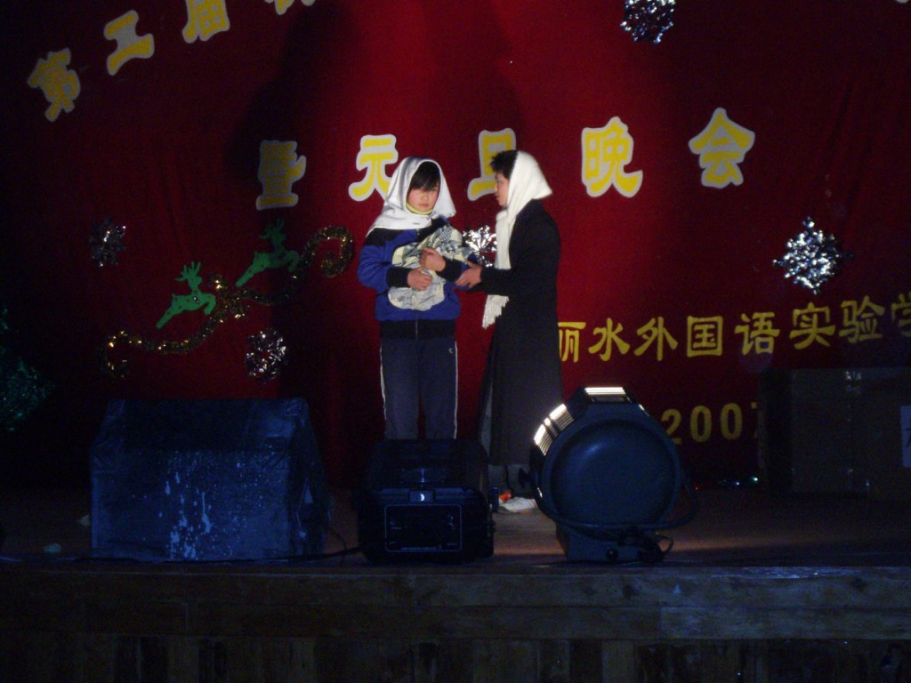 świąteczne występy w Chinach