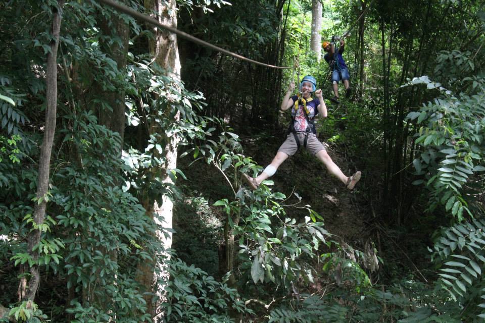 ziplining, Eagle Trach, Chiang Mai, Tajlandia, Martyna Skura, lifein20kg